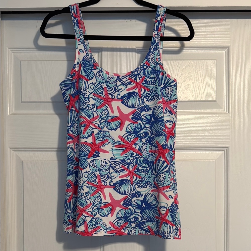 Lilly Pulitzer Blue and Pink Tank Top